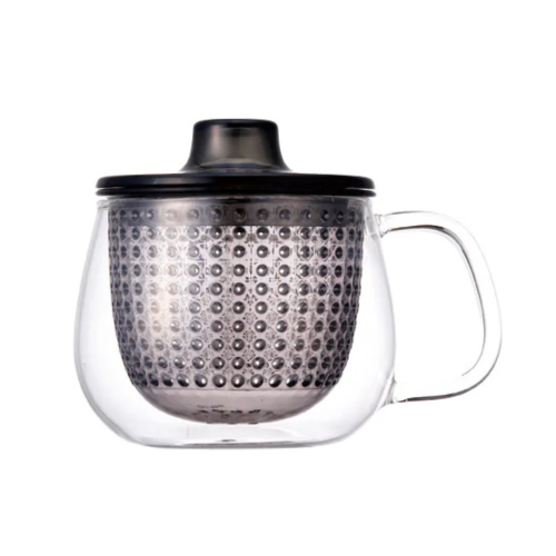 kinto, cana unitea cu infuzor si capac gri, 350ml