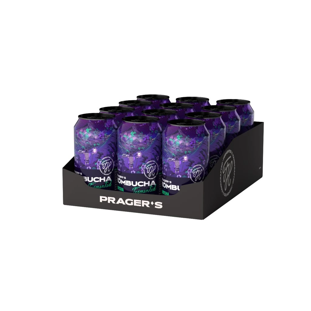 prager's, kombucha matcha, 330ml - imagine 5
