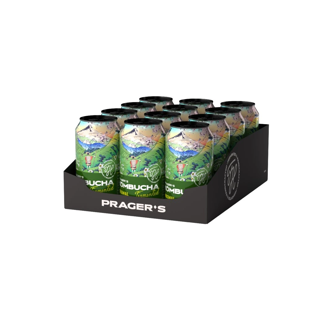 prager's, kombucha original, 330ml - imagine 6