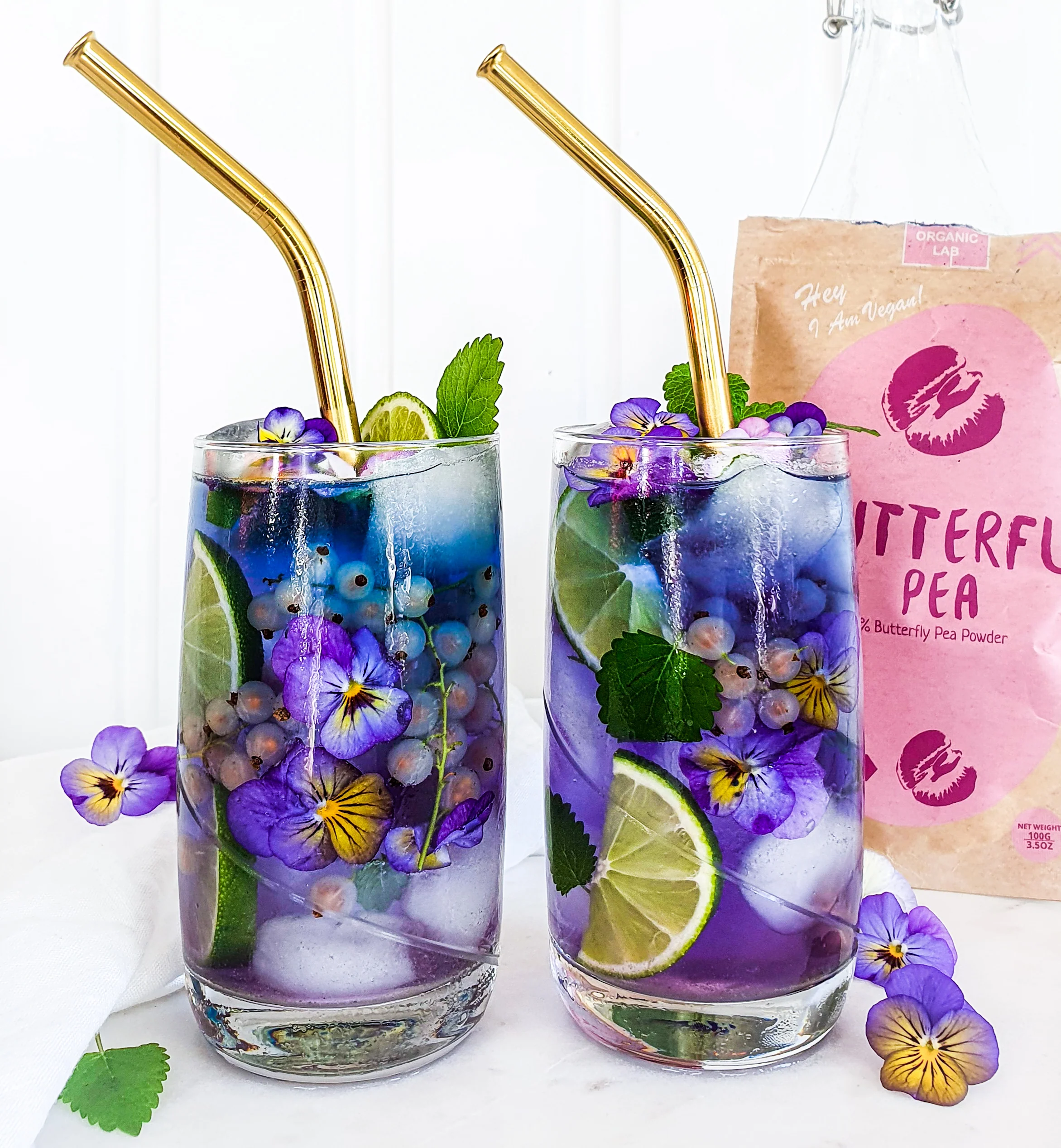 the organic lab, pudra de flori butterfly blue pea, 70g - imagine 5