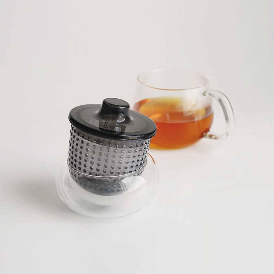 kinto, cana unitea cu infuzor si capac gri, 350ml - imagine 3
