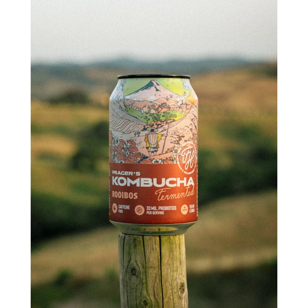 prager's, kombucha rooibos, 330ml - imagine 3
