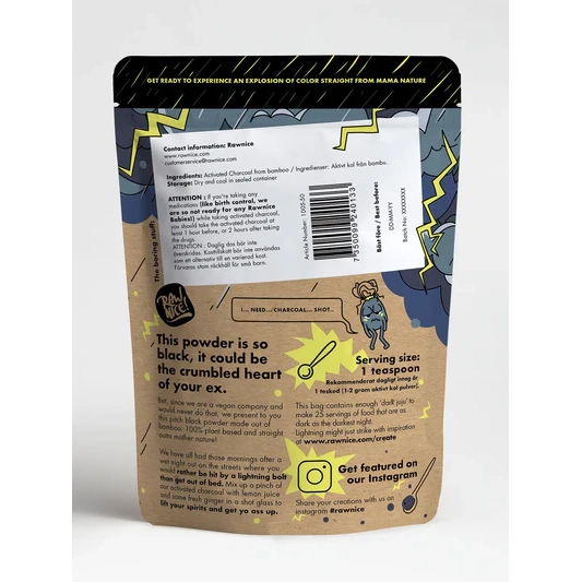 pudra de carbune activ, 50g - imagine 2