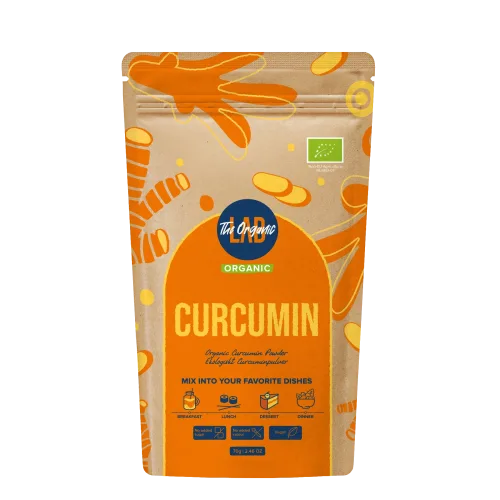 the organic lab, pudra de curcumina, bio, 70g