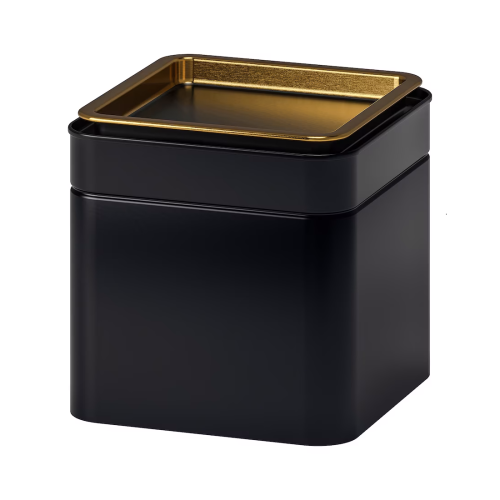 cutie metalica pentru ceai 10x10x10