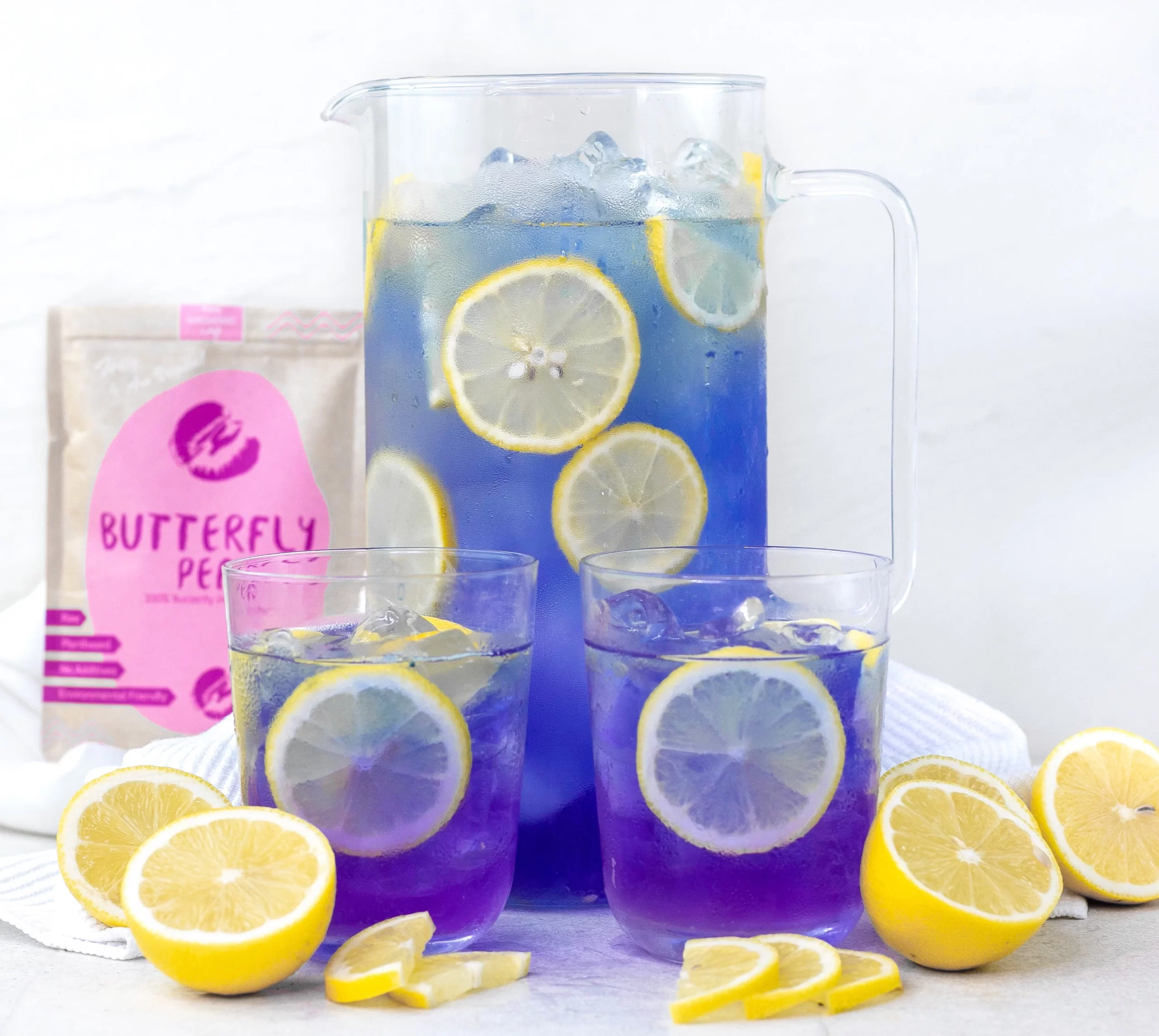the organic lab, pudra de flori butterfly blue pea, 70g - imagine 3