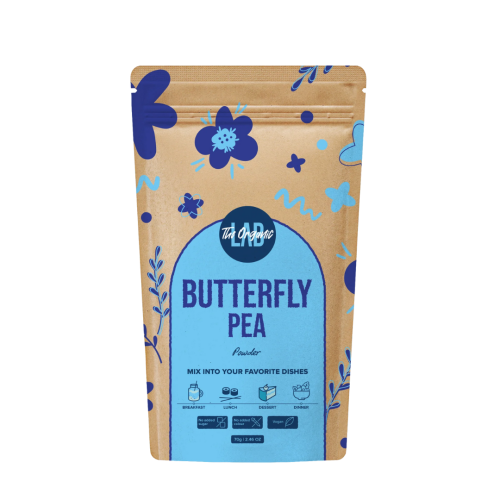 the organic lab, pudra de flori butterfly blue pea, 70g