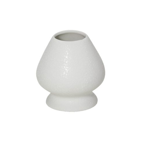 suport ceramic pentru pamatuf matcha, alb